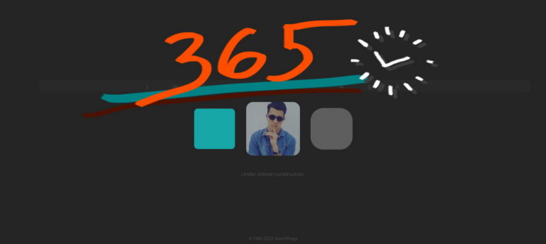 Building my personal website in 365 hours challenge
