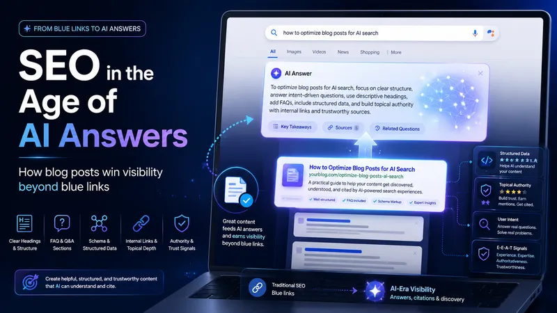 How to SEO blog posts in the age of AI-answer blocks in Search Engines?